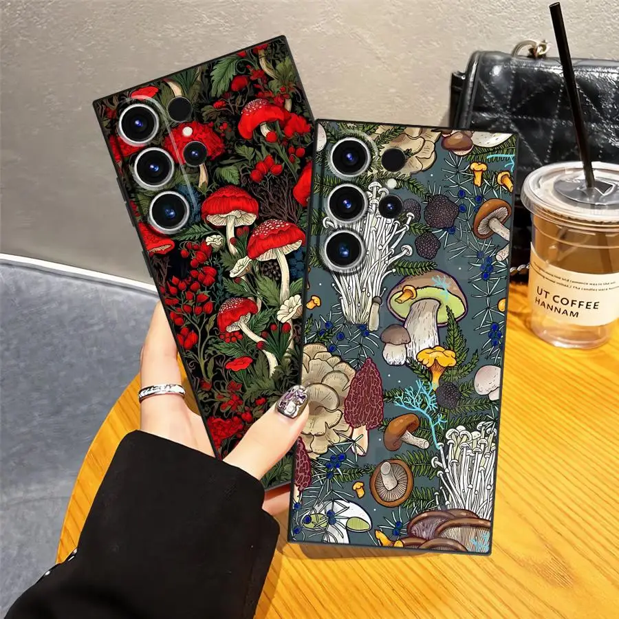 Vintage Mushroom Soft Phone Cover Case