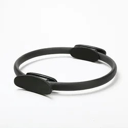Enhanced Yoga Fitness Ring for Women - Home Exercise & Pilates Accessory (Black)