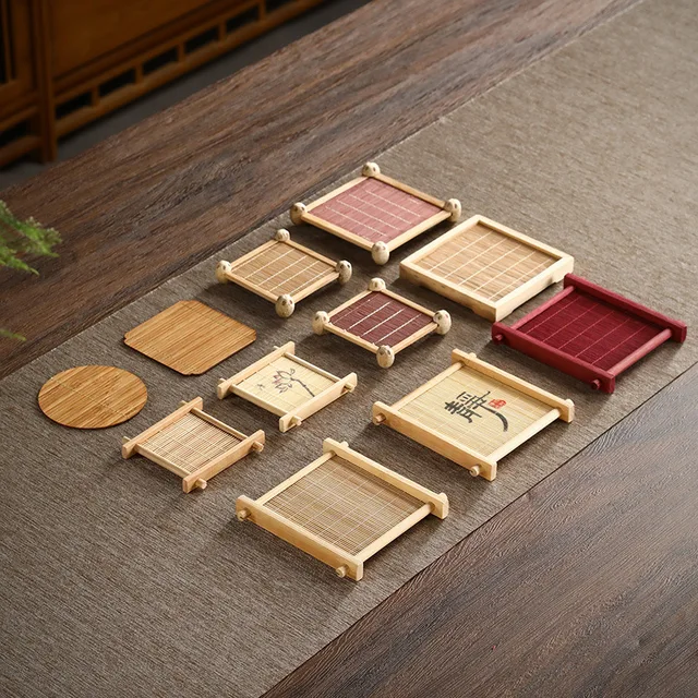 Bamboo Tea Coaster – Heat-Resistant 1