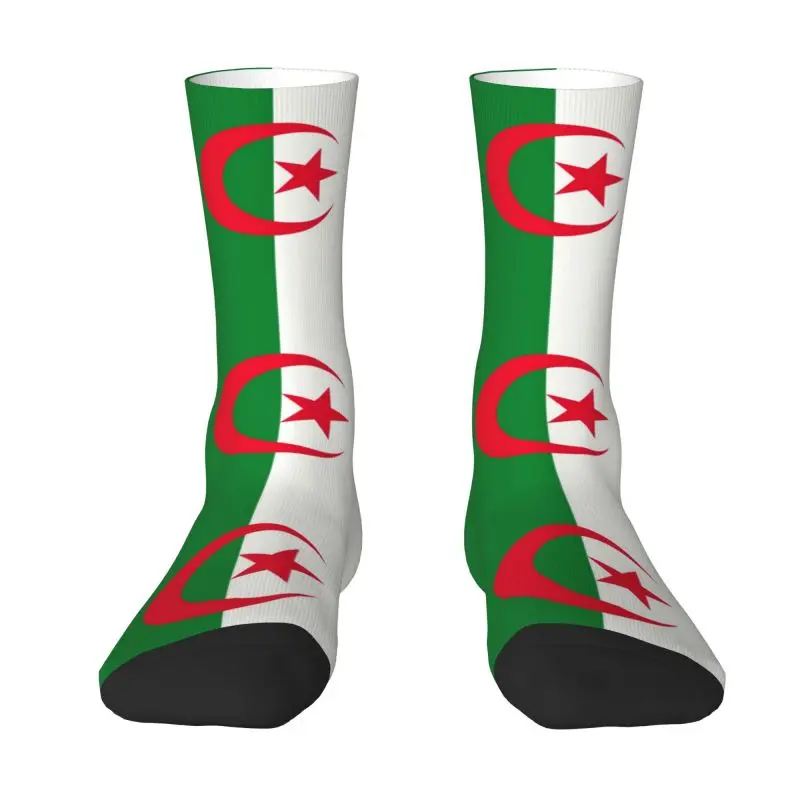 

Algeria Flag Men's Crew Socks Unisex Kawaii 3D Print Dress Socks