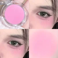 Brighten Face Blush Palette Face Contouring Face Blusher Cheek Tint Cheek Rouge Waterproof Monochrome Matte Female Makeup 1pc 1