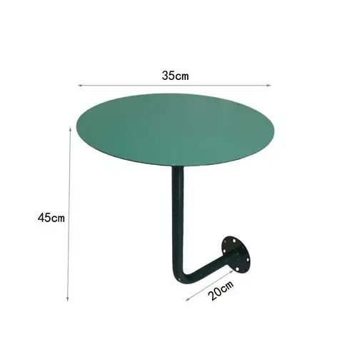 Wall-Mounted Small Round Table for Cafe Milk Tea Shop Corner Booth Space-Saving Bistro Counter Dessert Bar Wall Installation - Image 18