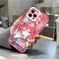 Stylish Shockproof Soft Clear Back Phone Case - K - Kasane T - Teto Design - iPhone 15 Plus ( 1)
