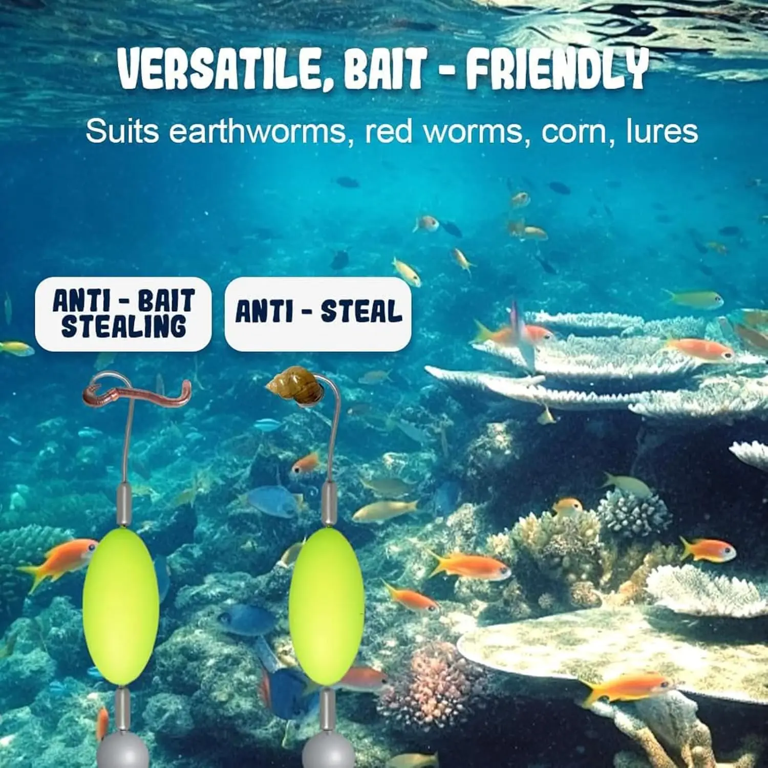 1/5/10Pcs Double Reverse Fishing Hook Off-Bottom Double Hook Rig Set for European Carp Fishing, Bypass Weeds Stones & Silt