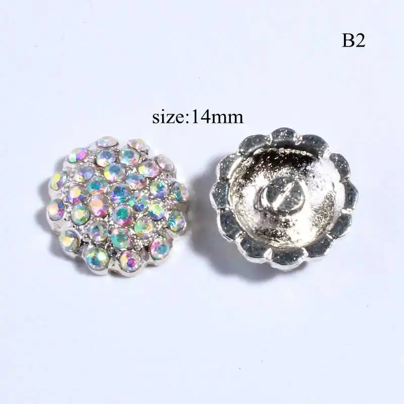 Boutons Strass Cristal Argenté Avec Perles Ivoire - 2 Pièces - Pour Mariage, DIY