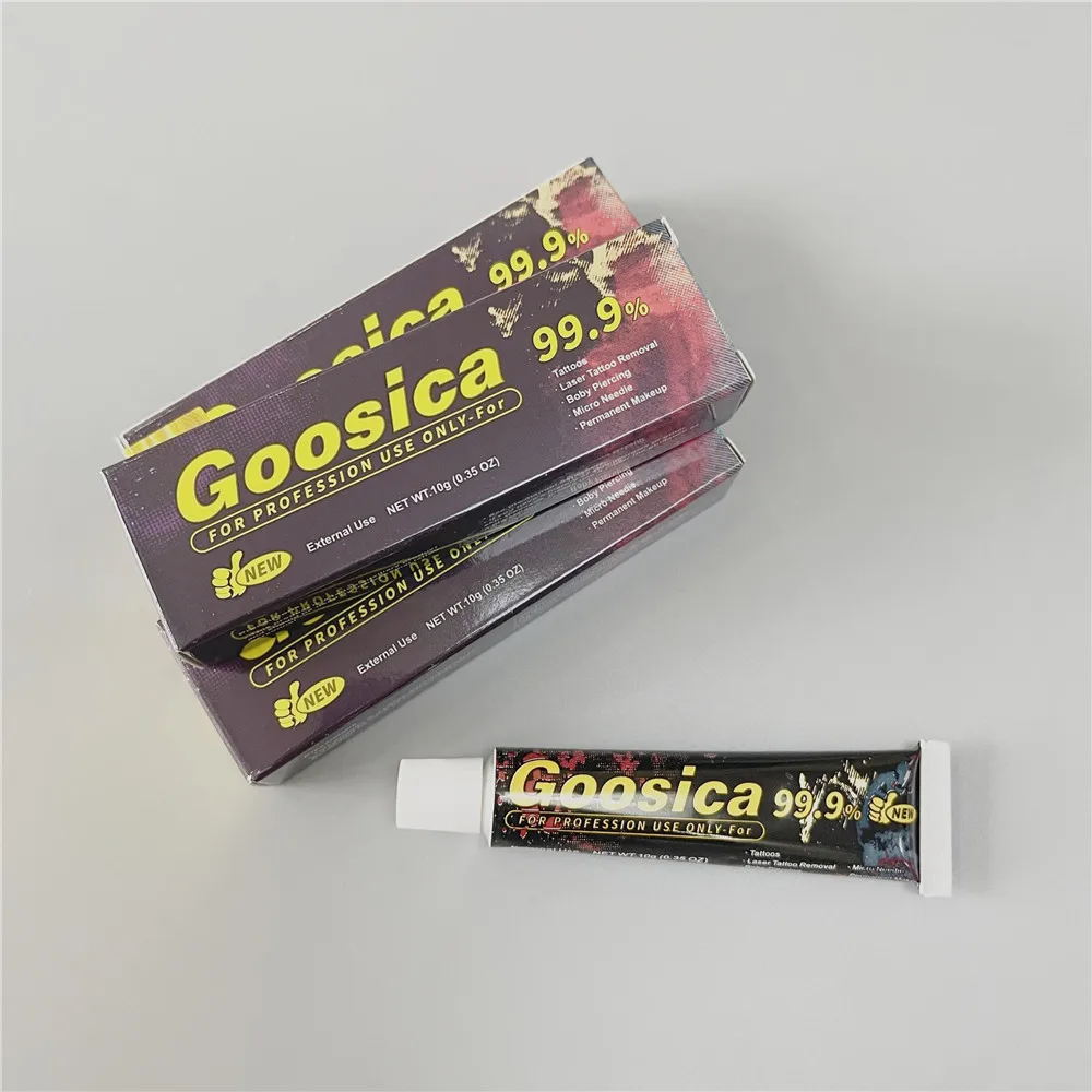 99.9% Goosica Tattoo Cream Before Microblading Pierce Eyebrow Lips Body 10G Wholesale  Drop Shipping