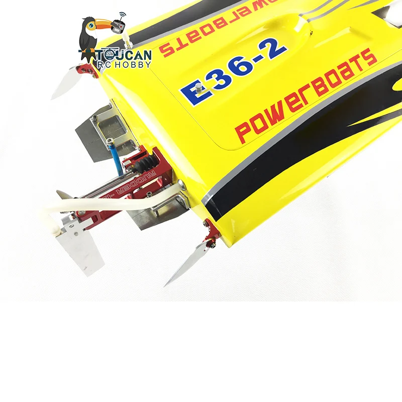 DTRC RC Boat E36 75km/h 84.5CM Fiber Glass Yellow Electric Race PNP W/ Motor Servo ESC Gift for Adult TH02651-SMT8 6