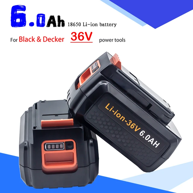 6.0AH 36V/40V LBX36 Rechargeable Li-ion Battery For Black&Decker LBXR36  LST136 LST420 LST220 LST300 MTC220 MST1024 Battery - AliExpress