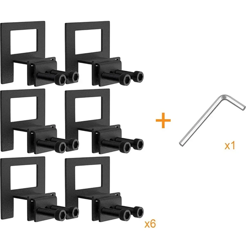 6pcs Bed Frame Mattress Stop Asjustables Bed Non-Slip Brackets Prevent Sliding Holder Retainers Bar Sliding Stopper Tool