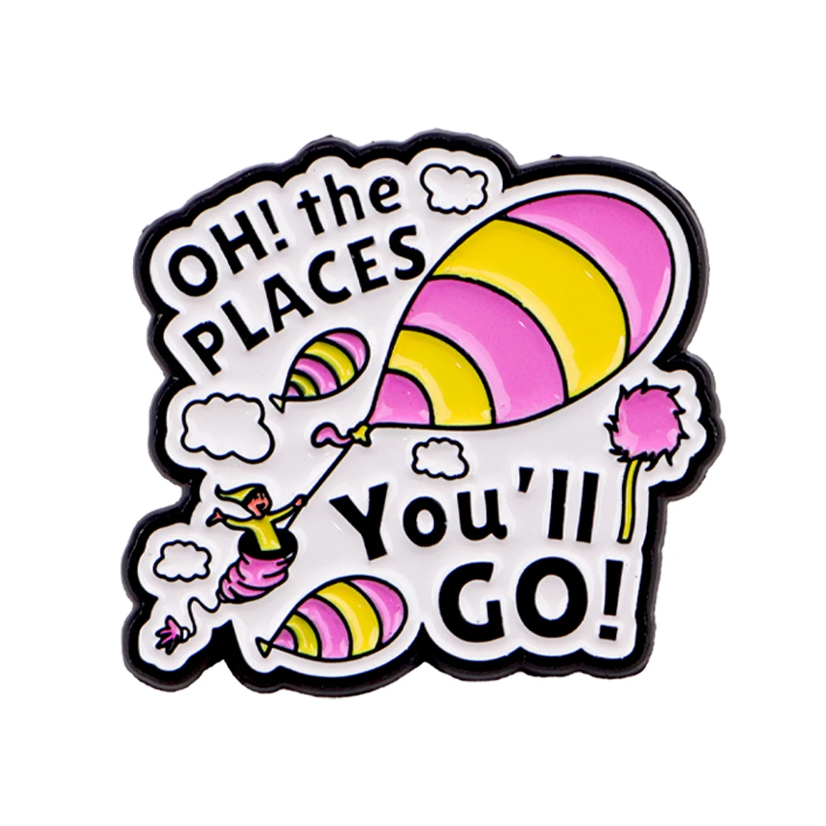 Adventure-Themed Enamel Pin - Fun Brooch for Clothing, Backpacks, and Hats