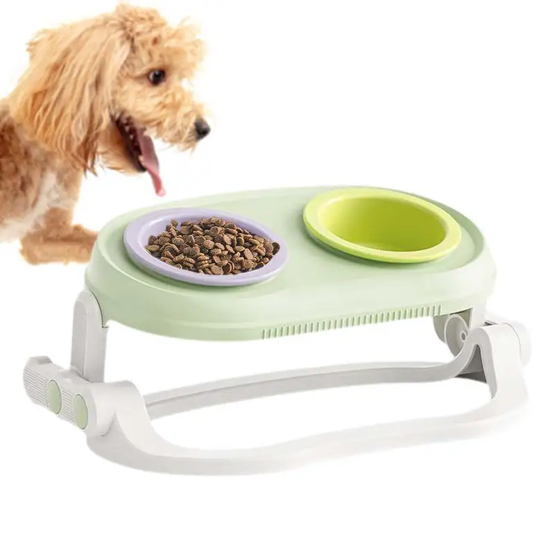 

Elevated Dog Bowls Elevated Pet Dog Bowls 15 Tilted Adjustable Feeding Bowls Pet Bowl Feeder Raised Bowl For Cat Large Medium