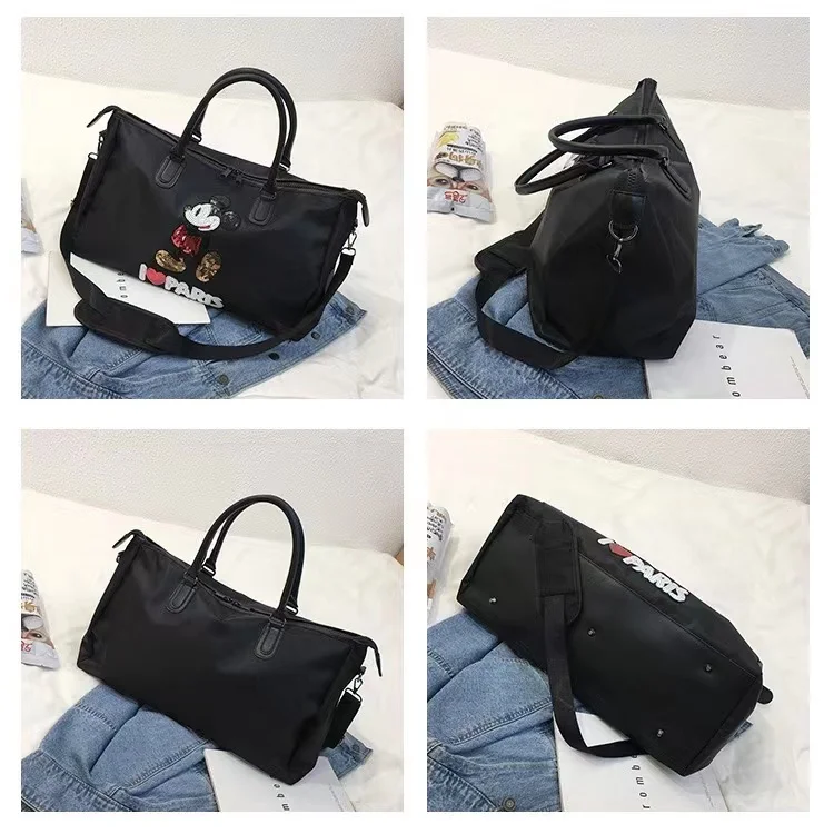 2023new Disney Mickey Fashion Koffer Reisetasche Herren-und Damen gepäck  tasche mit großer Kapazität One-Shoulder-Messengerpu-Tasche