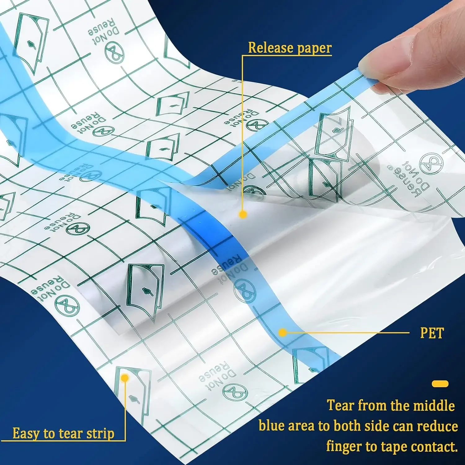 Film de protection étanche pour tatouage, bandage de suivi, peau transparente, guérison, réparation, rouleau rond, 5m, 10m