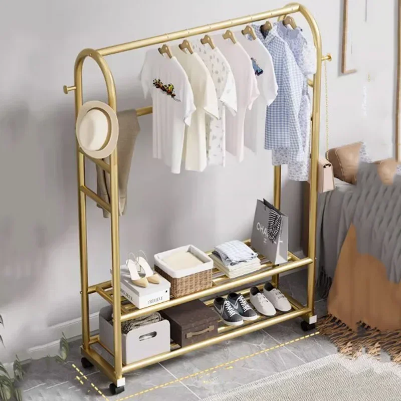 

Портативная сушилка для одежды, металлическая полка для спальни, одинарная подвеска, нордическая Современная подвесная мебель для прихожей