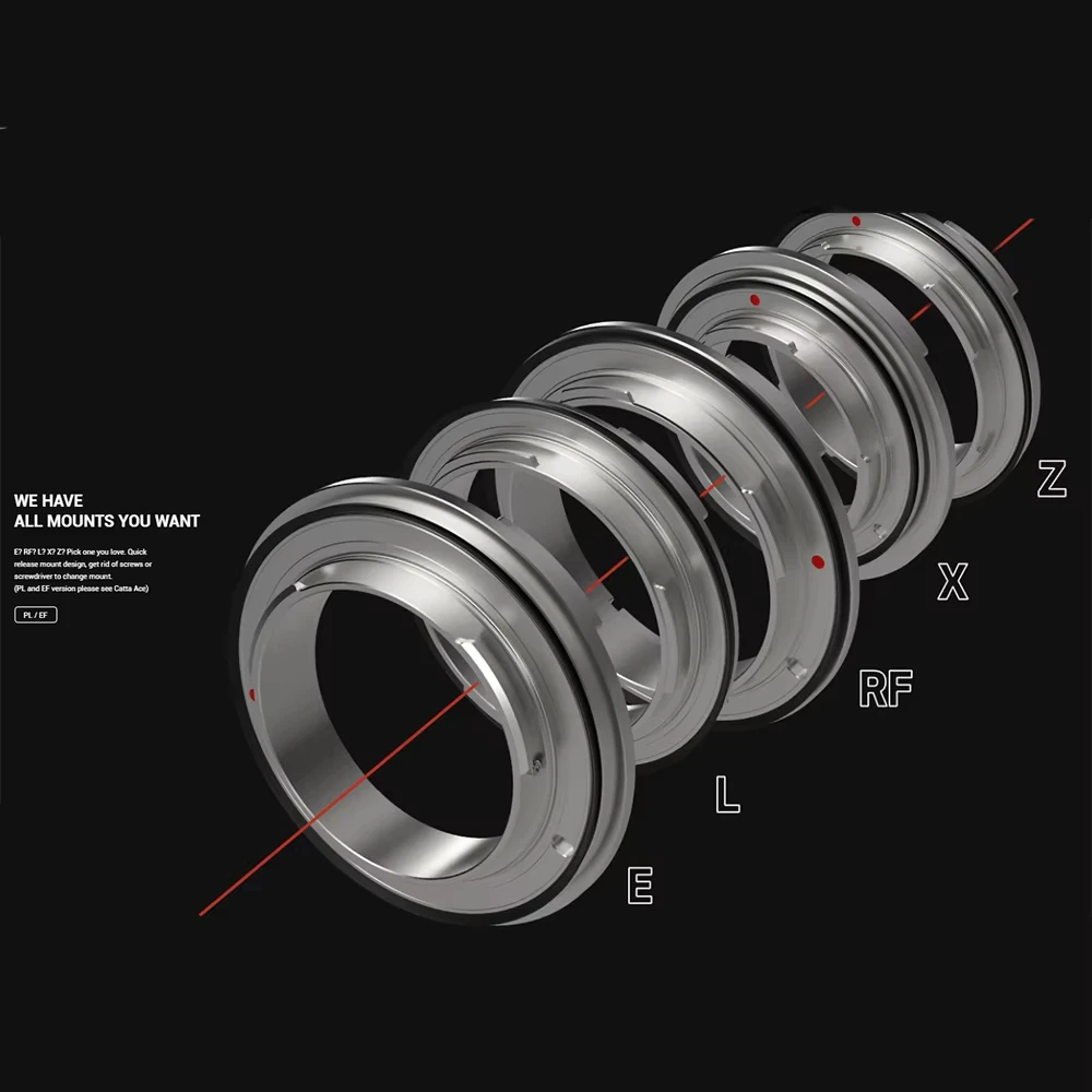 DZOfilm CATTA 시네 줌 렌즈 18-35mm + 35-80mm + 70-135mm 3세트 T2.9 FF E-마운트 비디오 촬영 렌즈 키트