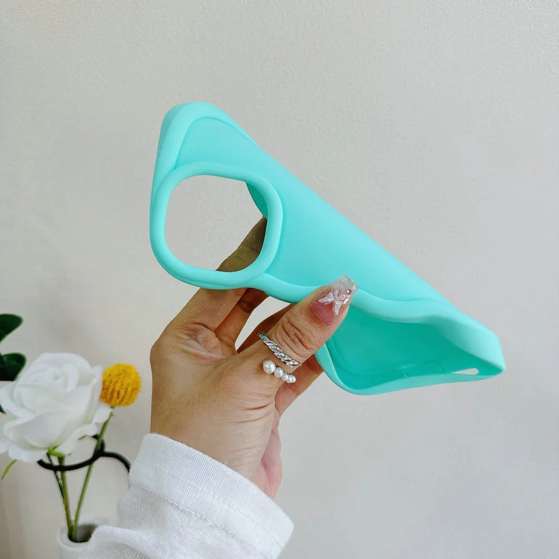 Cute Candy Wavy Silicone Phone Case Cover