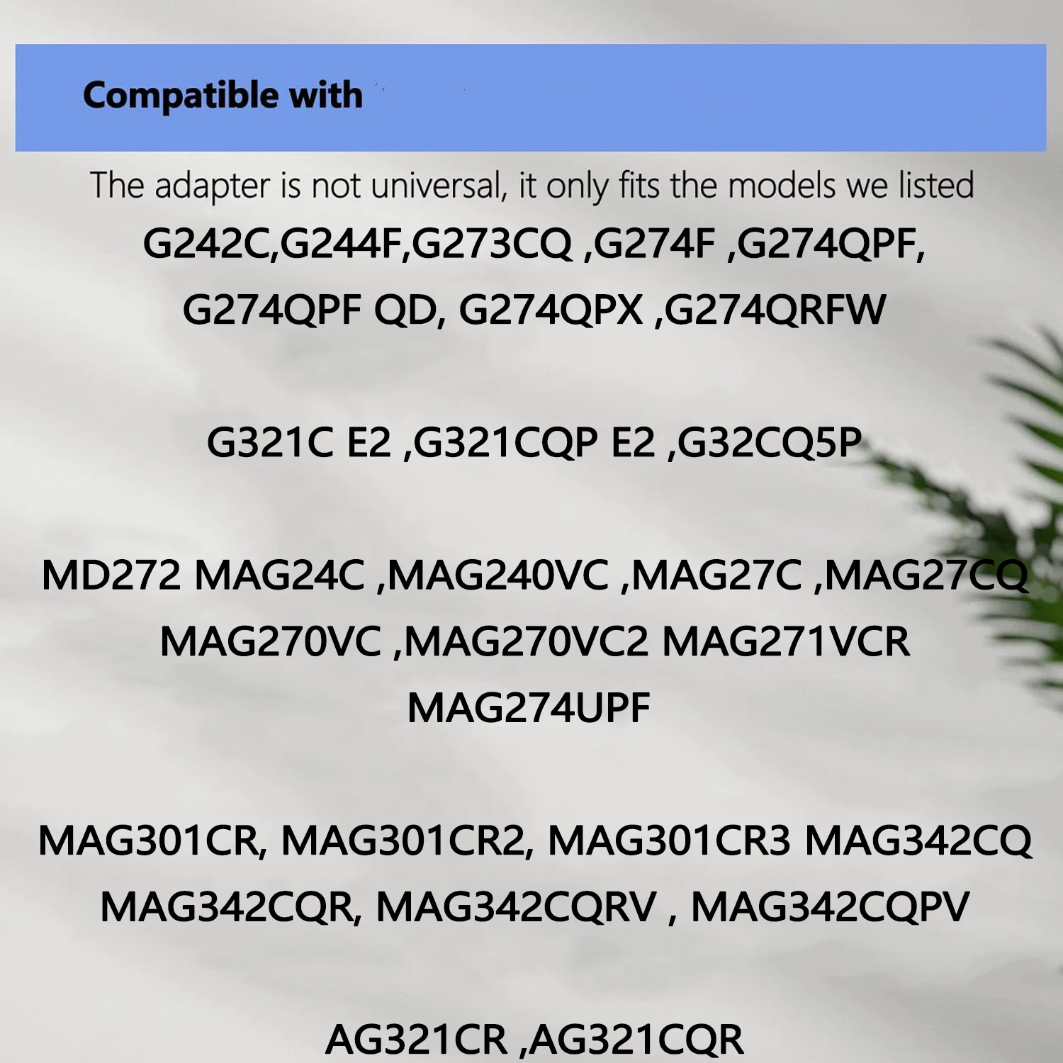 MSI Optix G244F G32CQ5P MAG270VC2 AG321CQR용 새로운 VESA 마운트 어댑터 브래킷 모니터 암용 VESA 어댑터 75x75 100x100