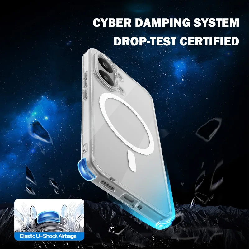 Magnetic Crystal Clear Anti-Scratch Ultra-Thin Case - PC+TPU Transparent Cover