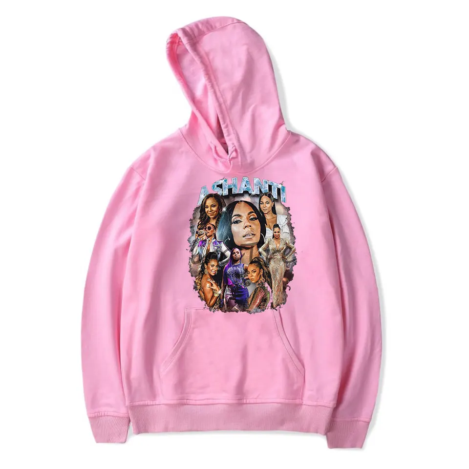 Ashanti Hoodie Rap Merch Popular Graphics Print Unisex Trendy Casual Streetwear 5