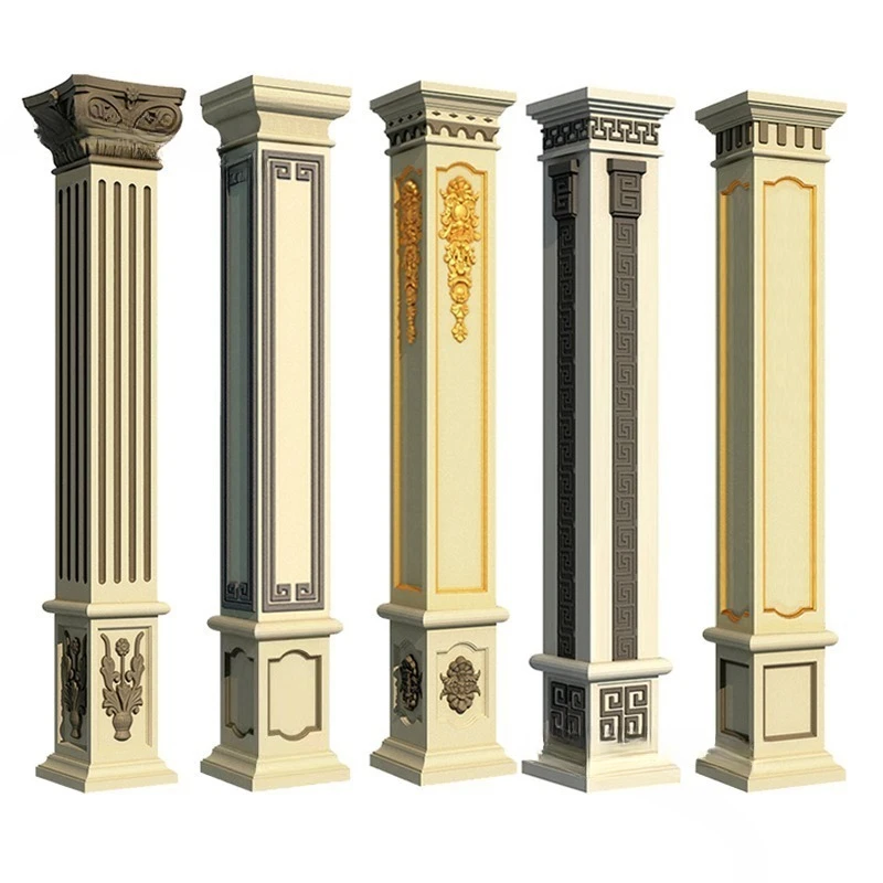 

Roman Column Mold European-style Component Villa Gate Square Column Decoration Garden Building Cement Square Column Mold