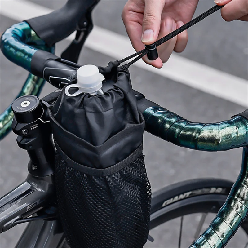 Description Picture 5 of itemBicycle Bag Cycling Water Bottle Carrier Pouch MTB Bike Insulated Kettle Thermal Bag Riding Handlebar Bag Bicycle Accessories