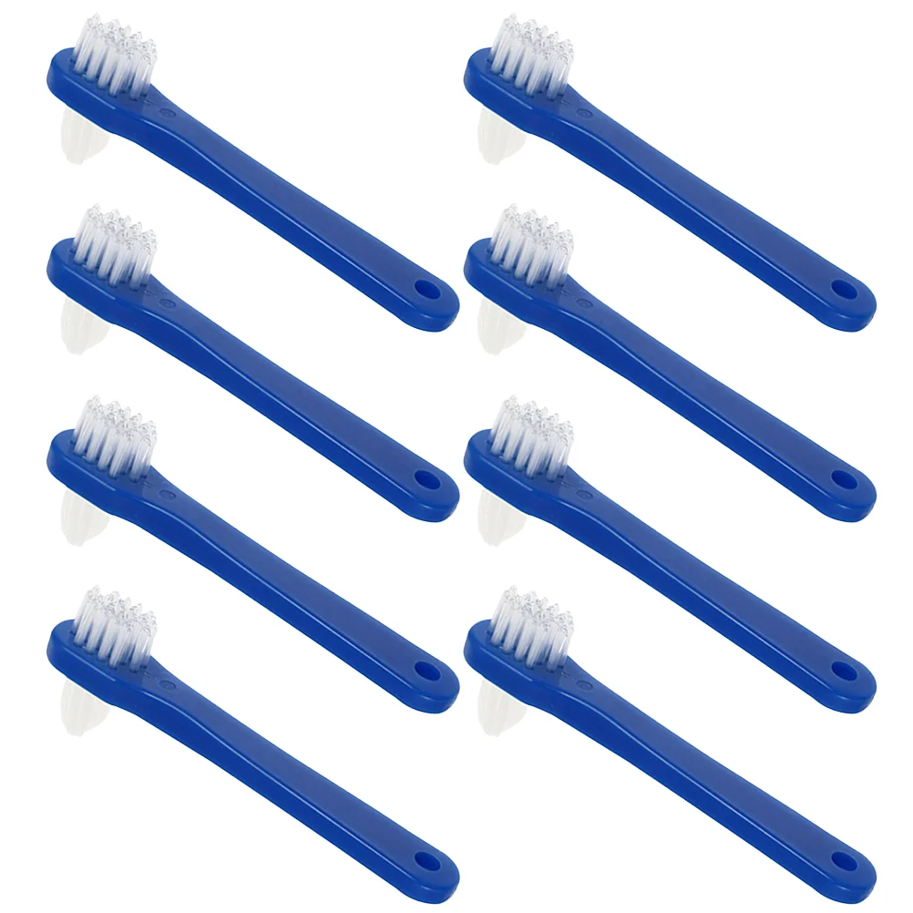 

8 Pcs Double-ended Denture Toothbrush Creative Small Brushes Multi-functional Travel Supplies Personal Mini