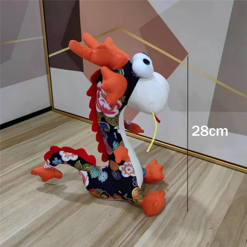 A19Q-2024 중국 용 인형, 11인치 봉제 용 인형 대량, 용 인형, 어린이 선물용 봉제 용 인형