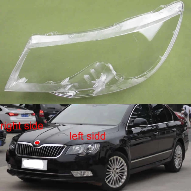 Accessoires de voiture pour Skoda Superb 2016 2017 2018, couvercle de phare  avant, abat-jour, coque de phare en plexiglas - AliExpress