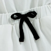 Toddler Kids Baby Girls Summer Romper, Sleeveless Crew Neck Letter Print Short Jumpsuit Elastic Waist Clothes 9M-4T 5