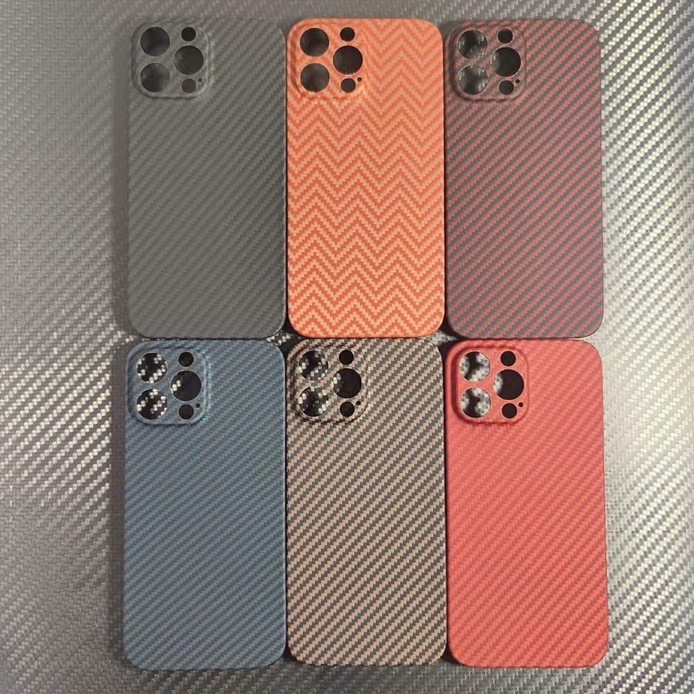 

Чехлы для iphone 13/14 pro max, защита объектива из чистого углеродного волокна, Ультратонкий чехол для телефона из арамидного волокна для 13/14 pro 13 mini blue