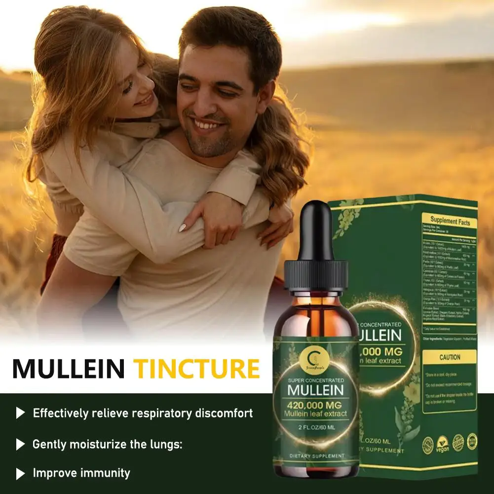 60ml Verbastia Drops Support Lung Cleaning And Breathing Dietary Supplement