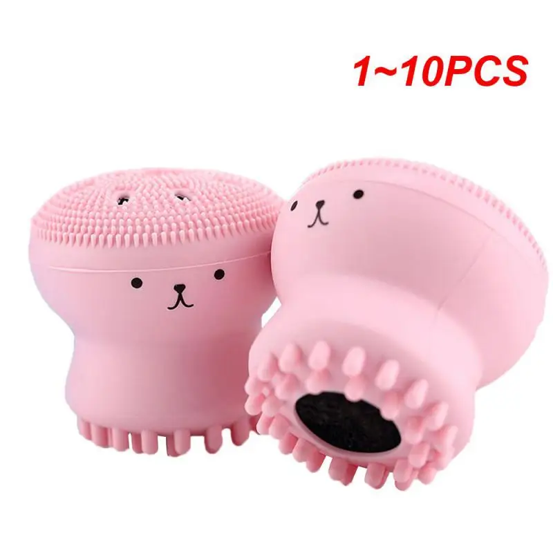 

1~10PCS Silicone Face Washing Brush Face Cleansing Brush Facial Pore Cleanser Exfoliator Octopus Shape Skin Care Massage Wash