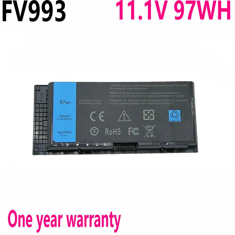 

Аккумулятор FV993 для ноутбука DELL Precision M6600 M6700 M6800 M4800 M4600 M4700 Series, 11,1 В, 97 Вт/ч