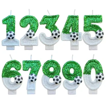 Gradient Football Number Birthday Candles 1