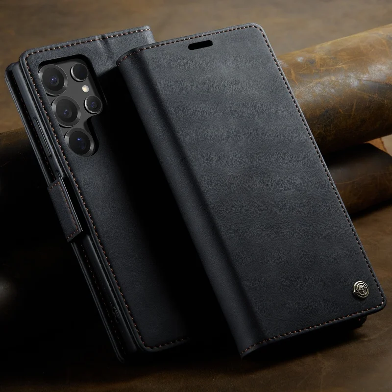 CaseMe Magnetic Leather Wallet Phone Case with Card Holder