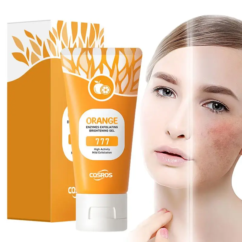 Body Scrub Gel 50g Gentle Orange Facial Scrub Body Cleansing Gel Face Deep Cleansing Products Lightweight Dead Skin Remover