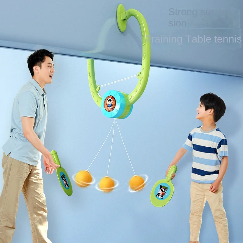 

Hanging Table Tennis Training Racket Indoor Parent-child Interaction Silent Racket Toys for Children