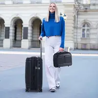 Ensemble de bagages 2 pièces : valise cabine 20 pouces et trousse de toilette 14 pouces - Noir 2