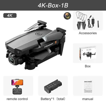 JINHENG XT6 Mini Drone 4K 1080P HD Camera WiFi Fpv Air Pressure Altitude Hold Foldable Quadcopter RC Dron Kid Toy Boys GIfts 6
