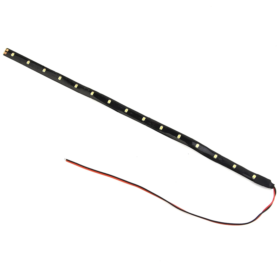 Striscia LED 12V 30cm - 15 LED Impermeabile, Flessibile Per Auto, Moto E Camion - Foto 3