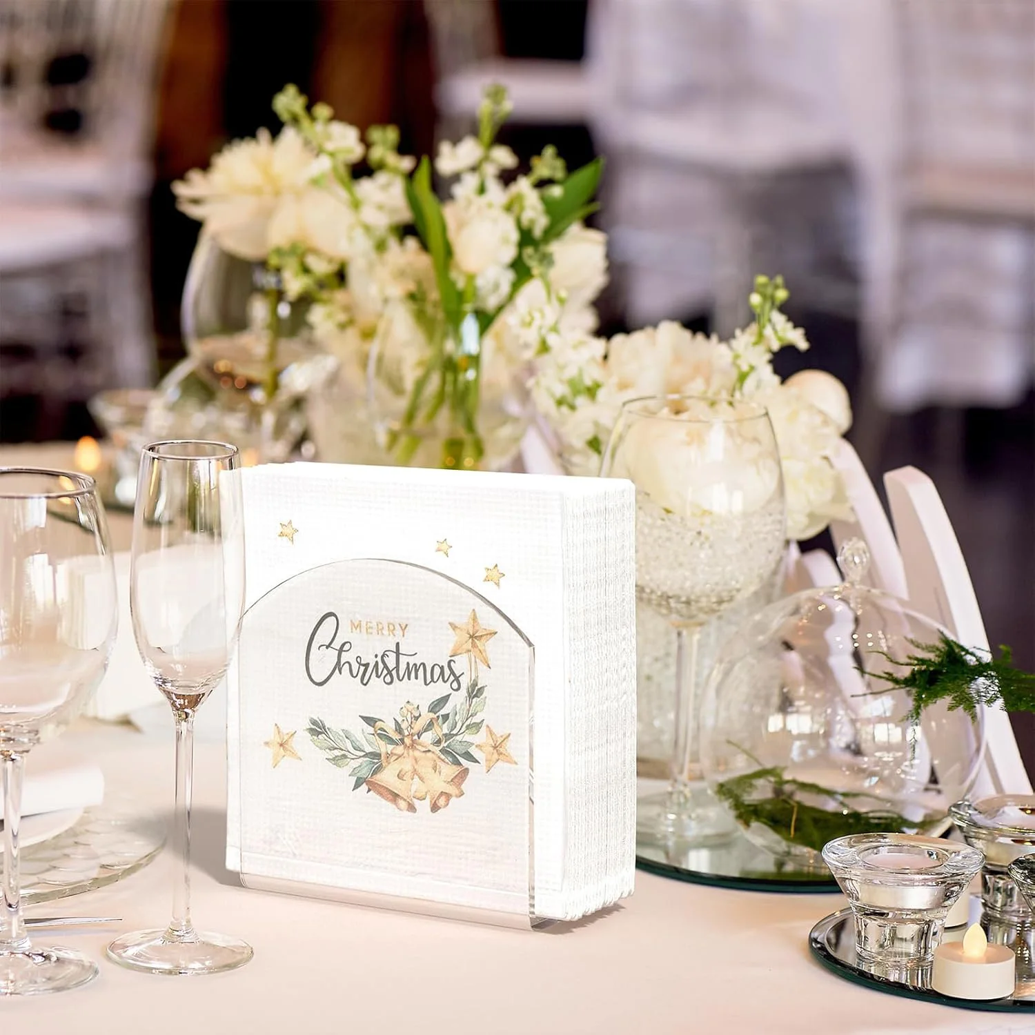 2/4 قطعة حامل مناديل أكريليك حامل صندوق مناديل موز...