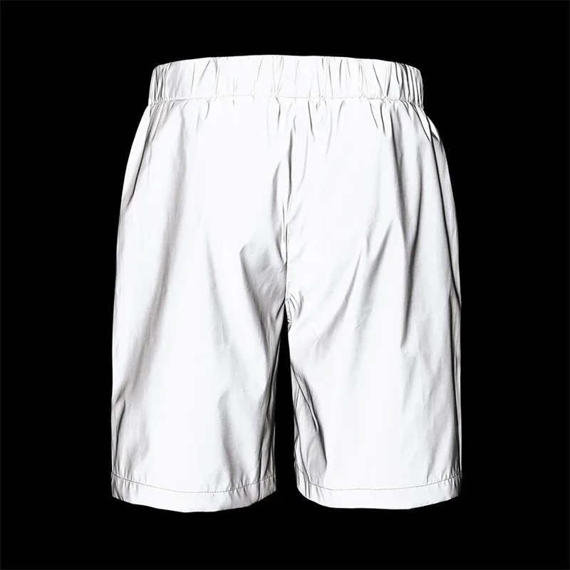 Sommer Neue männer Reflektierende Shorts Outdoor Nacht Laufen Jogger Lose Beiläufige Knie-länge Shorts Rock Hip-hop Tanzen streetwear – Detail 12