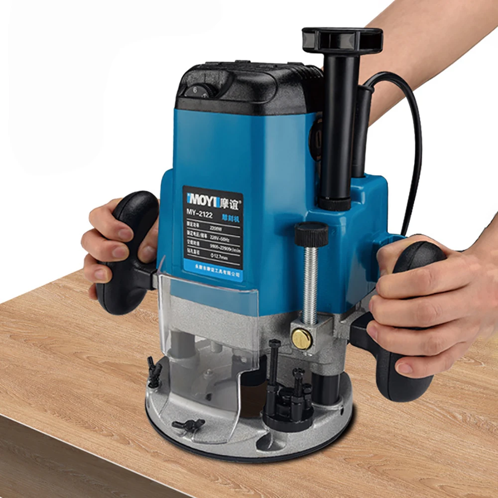 Rifilatrice Fresatura del legno Incisione Scanalatura Lavorazione del legno Router elettrico trimmer Intaglio a mano Carpenteria Router di legno Strumento 1