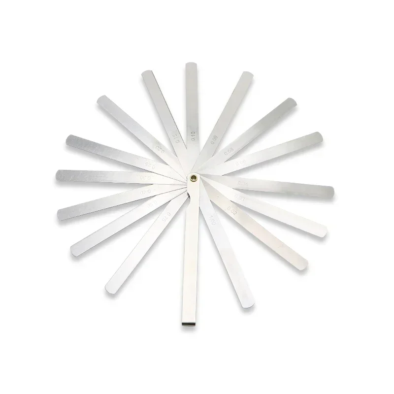150 mm Length Metric Feeler Gauge 0.02-1.00 mm 17 Blades Measuring Tools feeler gauge
