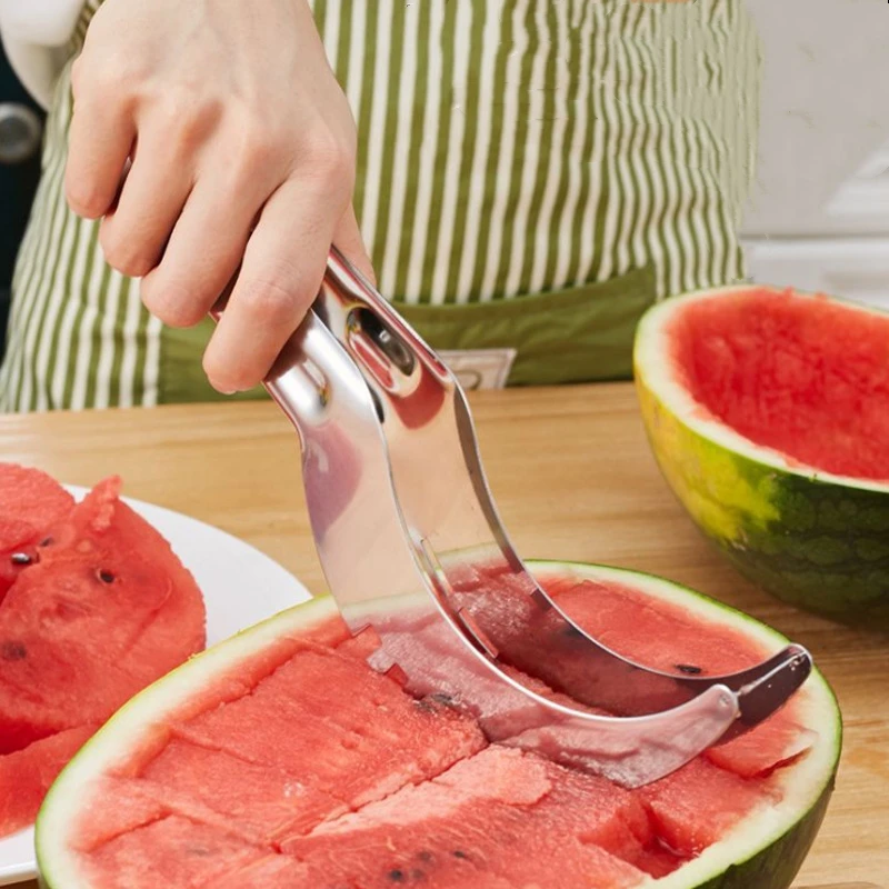 WatermelonSlicerStainlessSteelWindmillWatermelonCutterKitchen