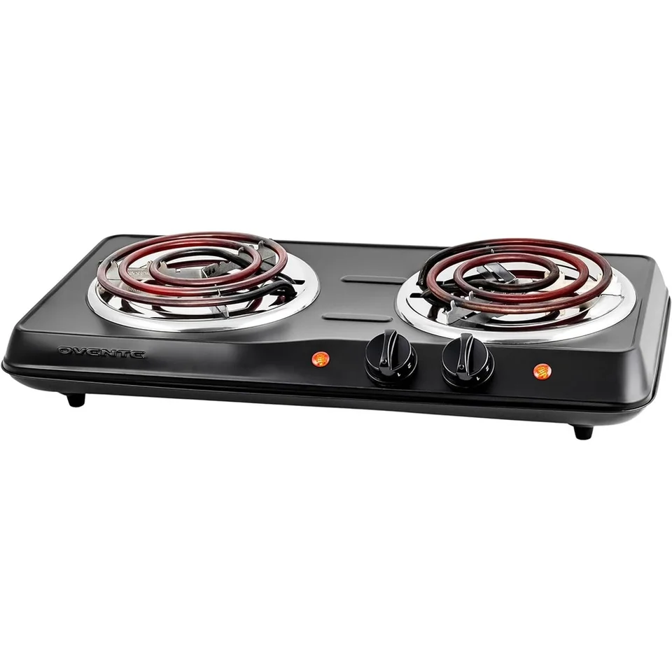 1700 Watt Electric Double Burner Cooktop