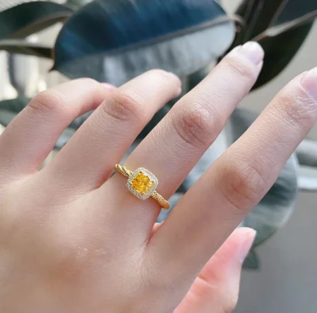 Buy Latest Impon Real Gold Design White Stone Small Size One Gram Gold  Stone Ring for Girls