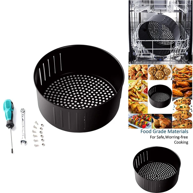 Air Fryer Replacement Basket For DASH Gowise USA Cozyna Air Fryer And