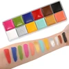 12/20 Colors Face Body Painting Fake Blood ,Halloween Professional Special Effects Makeup Kit with Wound Modeling Scar Wax 4