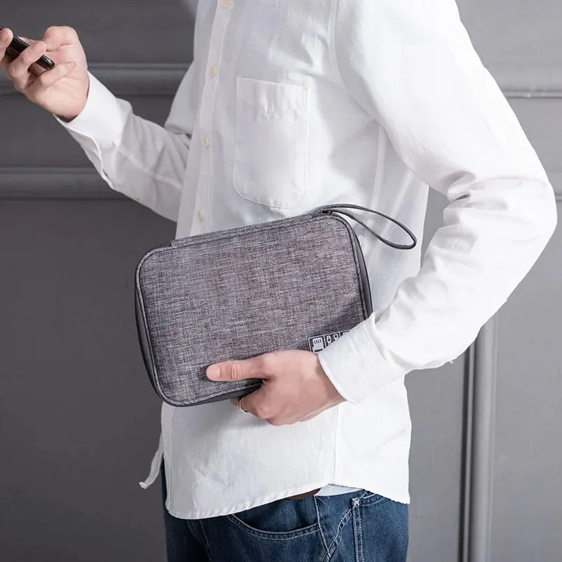 

Cable Storage Bag Waterproof Digital Electronic Organizer Portable USB Data Line Charger Plug Storage Bag Travel Cable Organizer